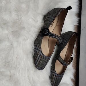 Plaid Mary Jane Women's Shoes